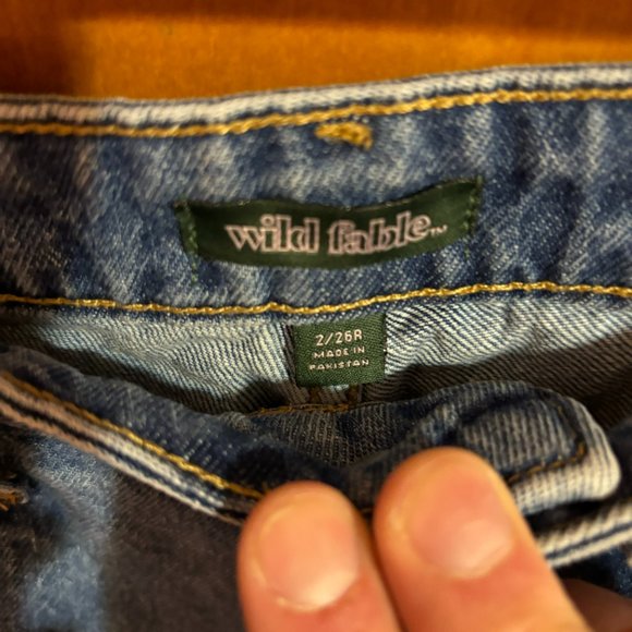 Wild Fable Highest Rise Mom Jean Shorts 'Happy' Womens 2/26R - Picture 8 of 16